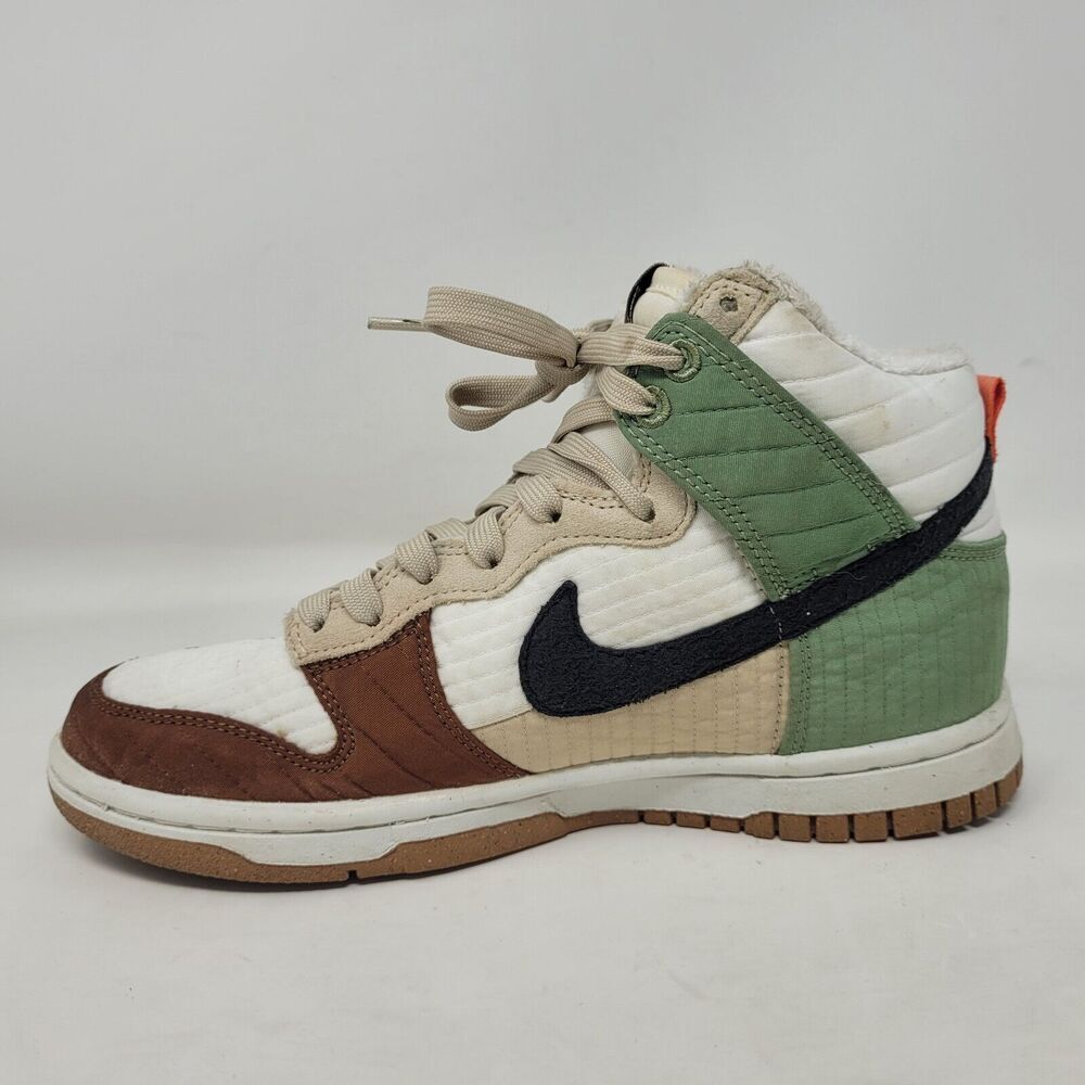 Nike Dunk High LX Next Nature Toasty Womens 6 Summit White Black Green Sneakers - Picture 4 of 16